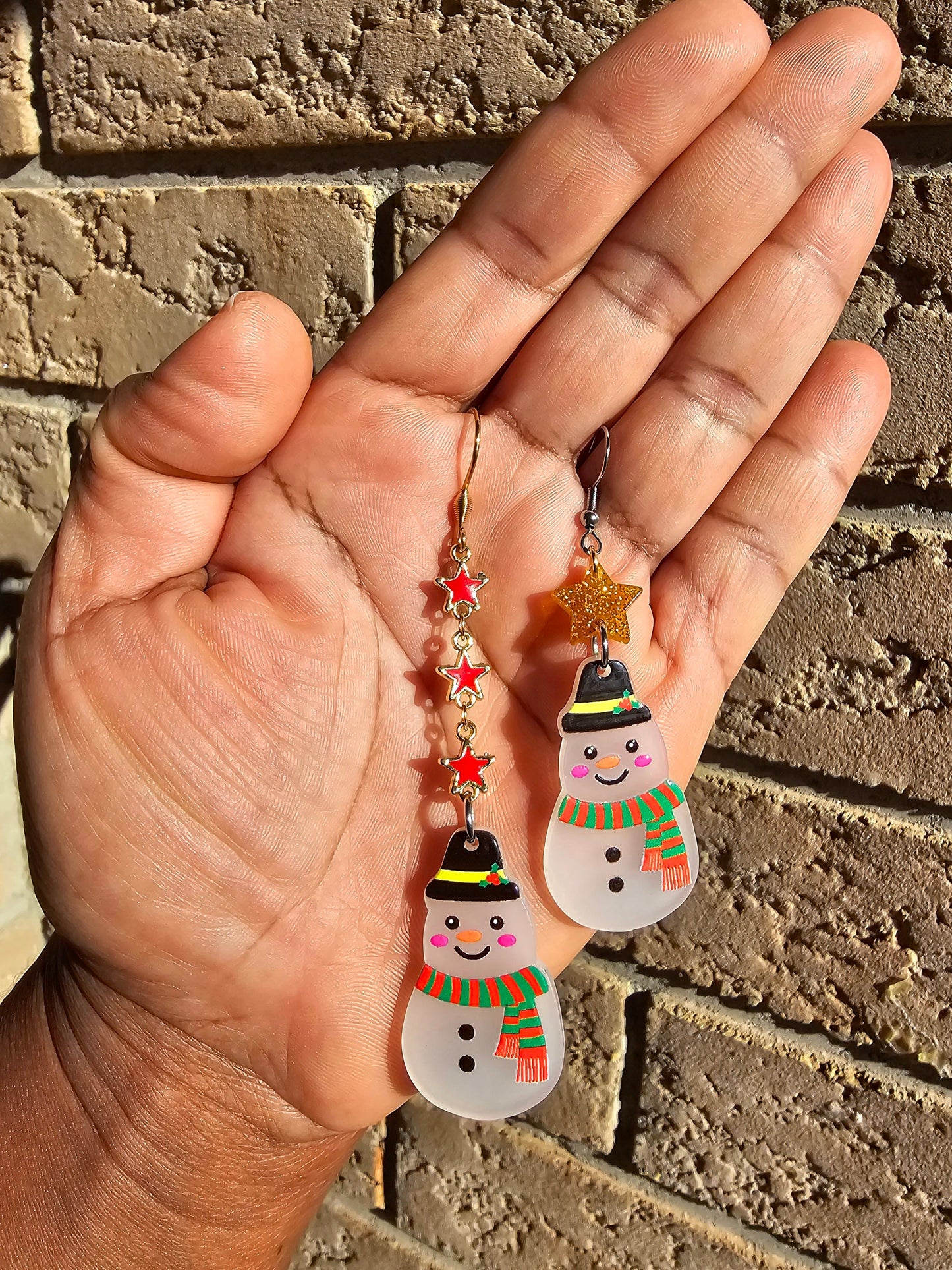 Cute dangle earrings winter jewelry