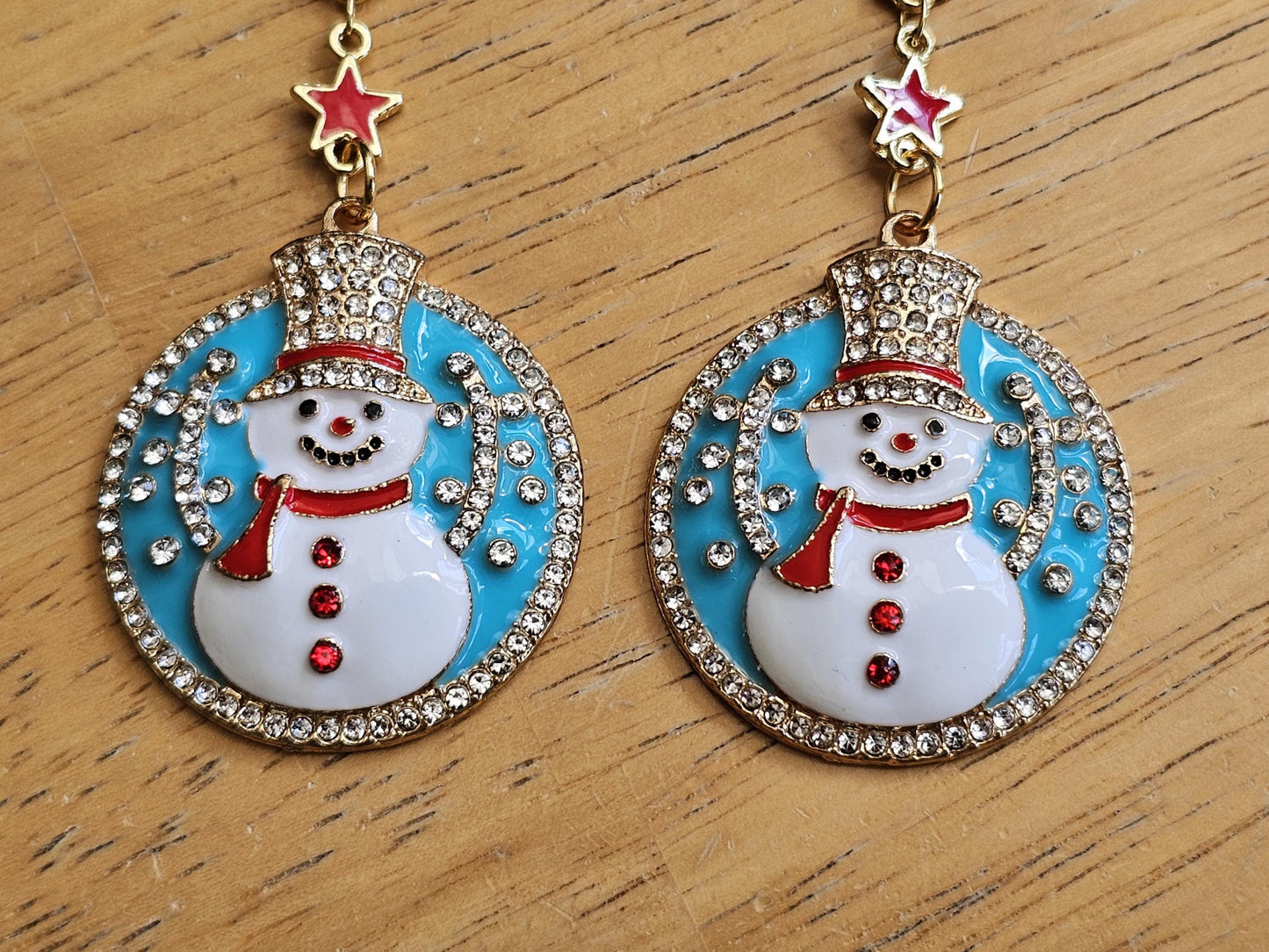 Snowman Earrings Hypoallergenic Christmas Earrings for Sensitive Ears Holiday Earrings Handmade Back to School Gift Labour Day SALE