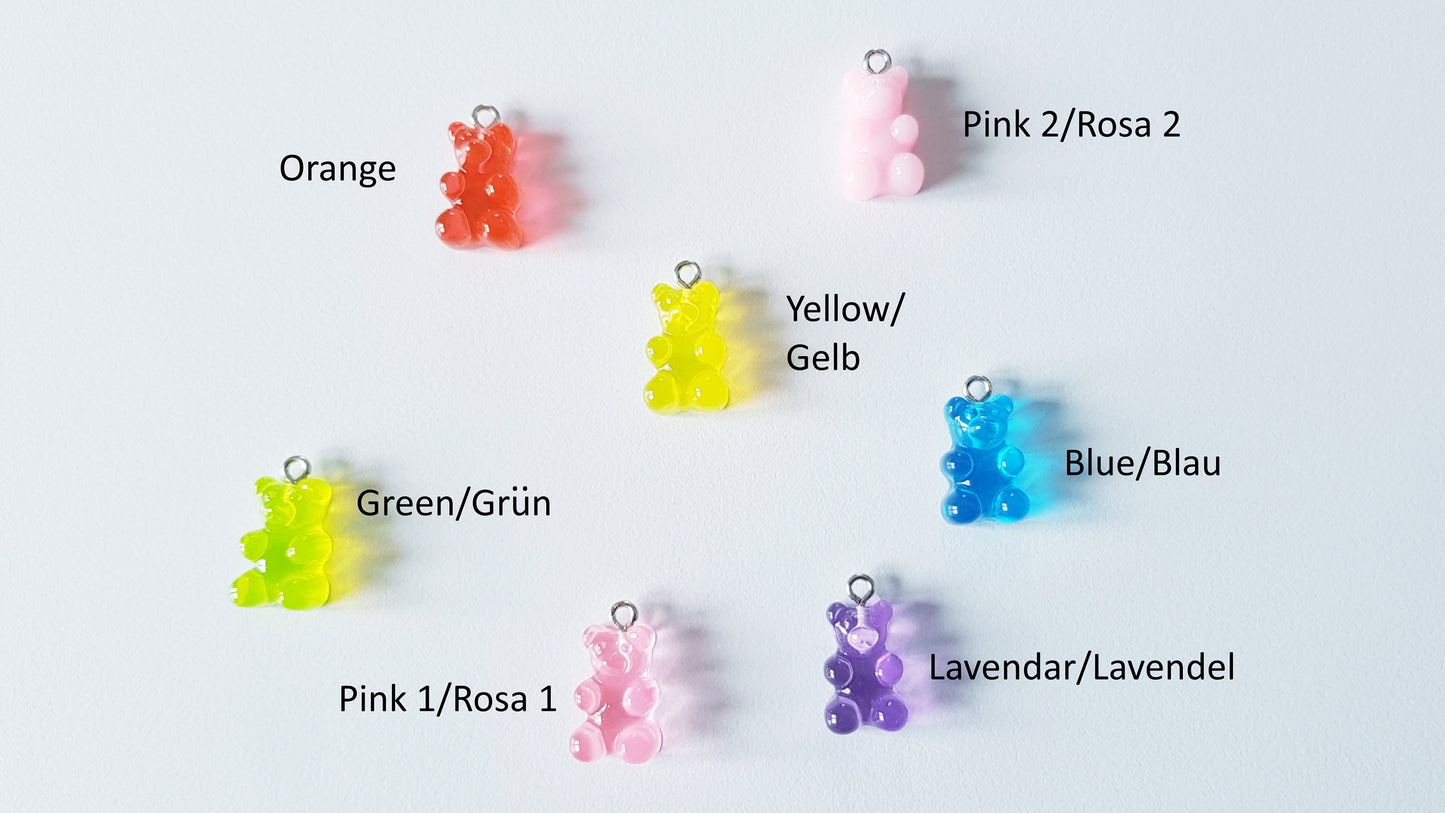 Handmade Bear Earrings - Hypoallergenic Candy Earrings - Cute Mini Food Jewelry