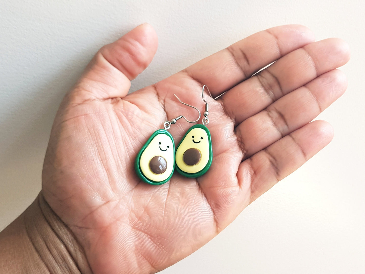 Cute Avocado Earrings Hypoallergenic Handmade Birthday Mother's Day Gift