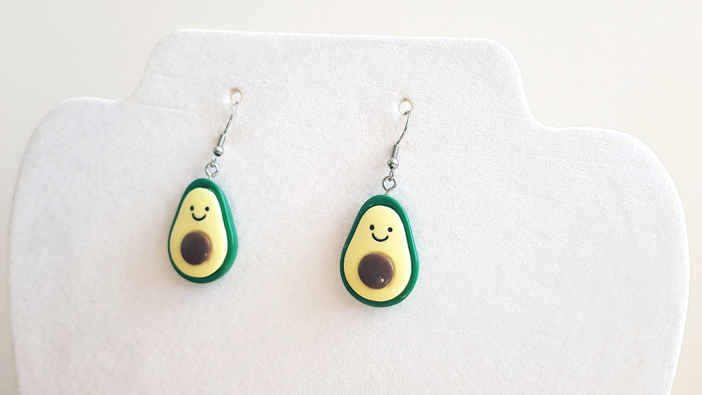 Cute Avocado Earrings Hypoallergenic Handmade Birthday Mother's Day Gift