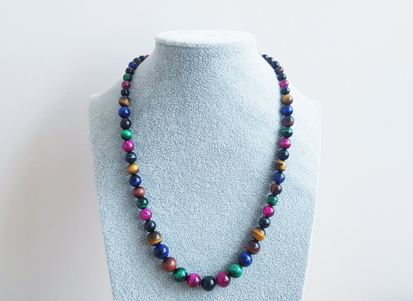 Handmade Gemstone Necklace - Multicolored Wife Anniversary Birthday Gift