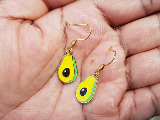 Avocado Earrings - Hypoallergenic Food Jewelry