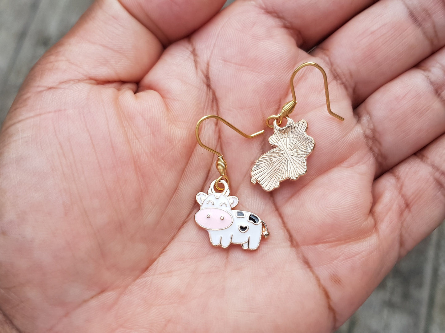 Cute Cow Earrings - Hypoallergenic Handmade Jewelry Gift - Cowgirl Earrings- Cow Gifts