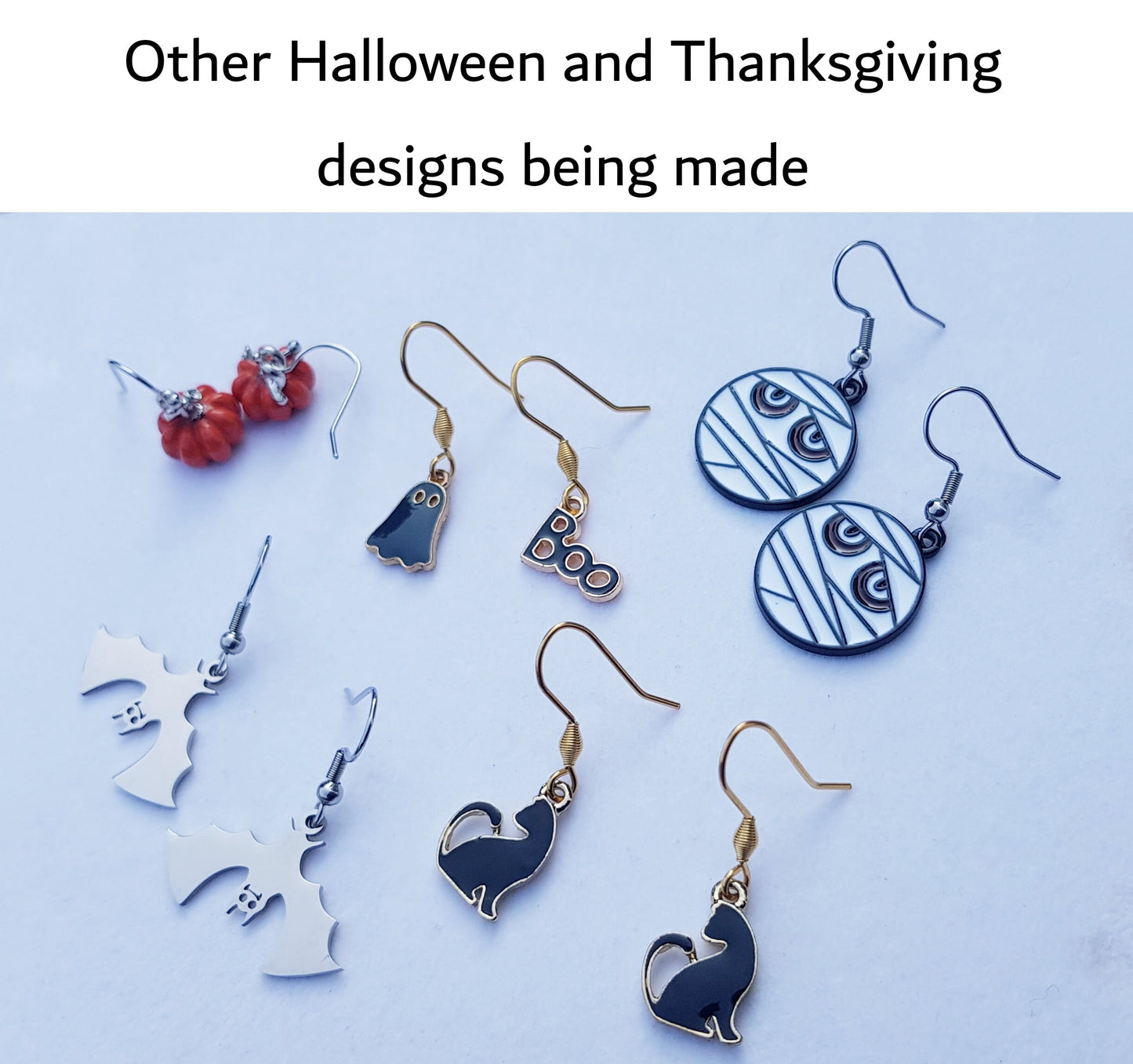 Pumpkin Earrings - Hypoallergenic Handmade Gifts - Halloween Earrings - Autumn Food Jewelry