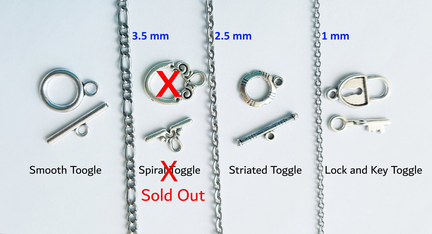 Stainless Steel Chain and Clasp Customization, Handmade Stainless Steel Necklace, Handmade Jewelry Gift