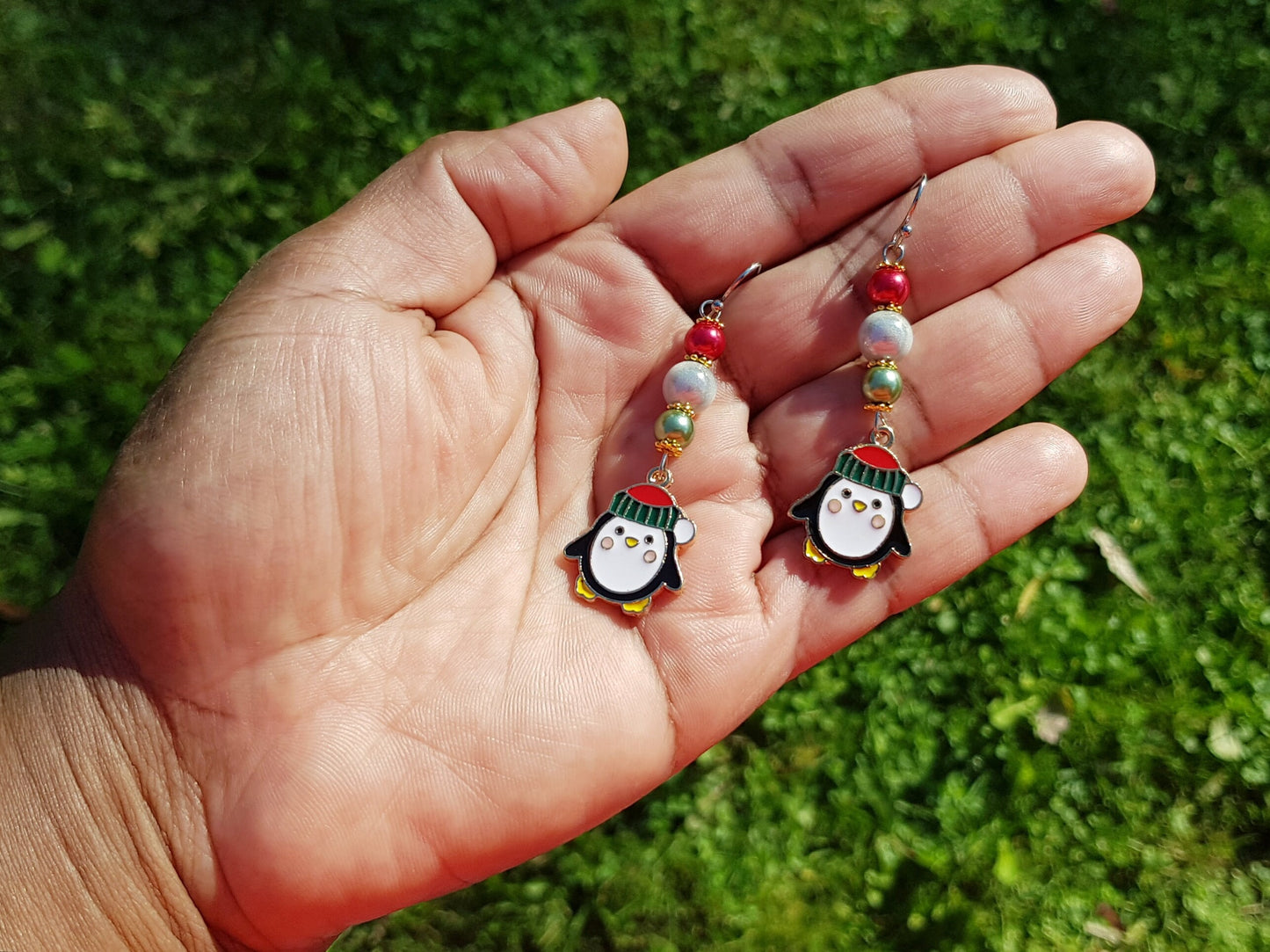 Handmade Penguin Earrings - Hypoallergenic Penguin Gift - Birthday Gift