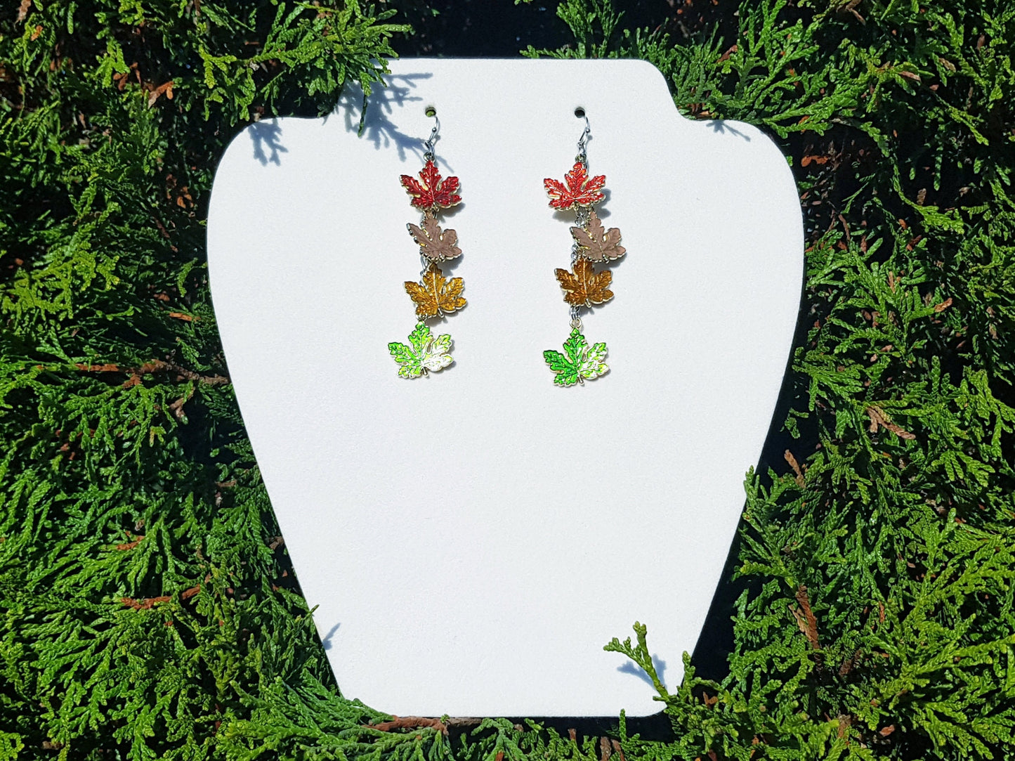 Hypoallergenic Maple Leaf Earrings - Handmade Gift -  Canada Souvenir Gift