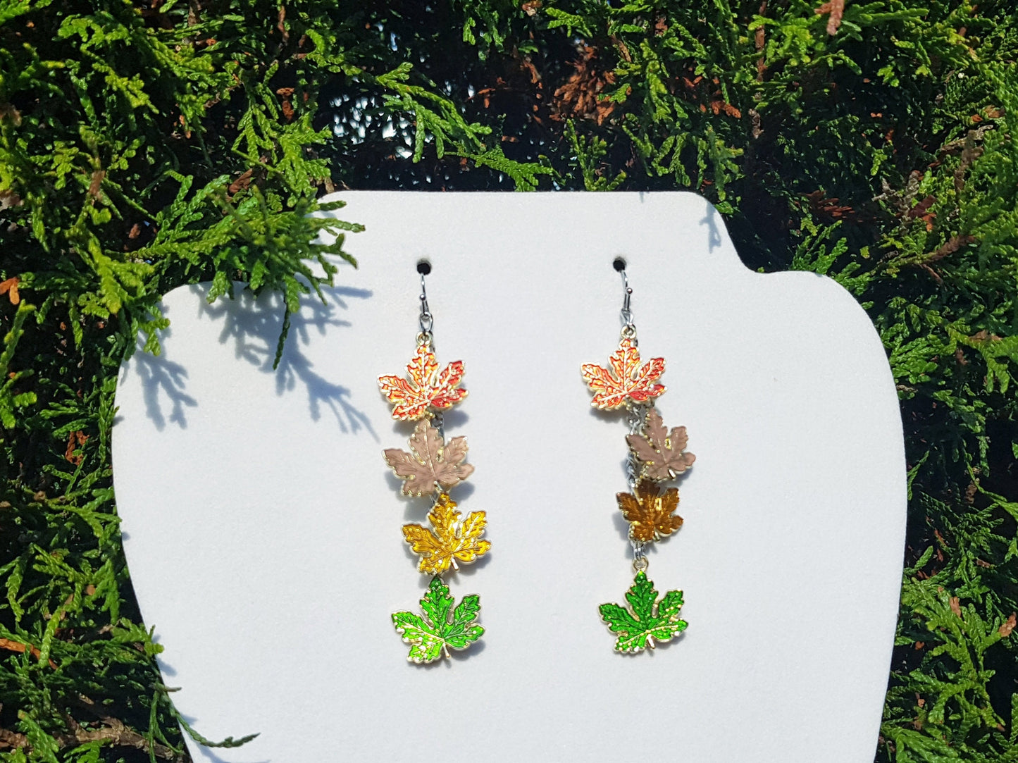 Hypoallergenic Maple Leaf Earrings - Handmade Gift -  Canada Souvenir Gift