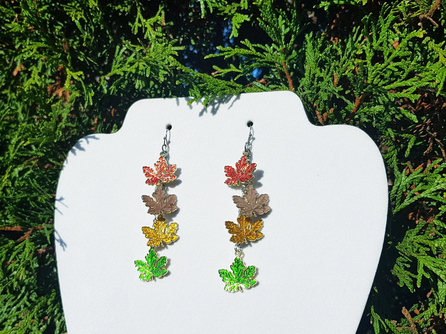 Hypoallergenic Maple Leaf Earrings - Handmade Gift -  Canada Souvenir Gift