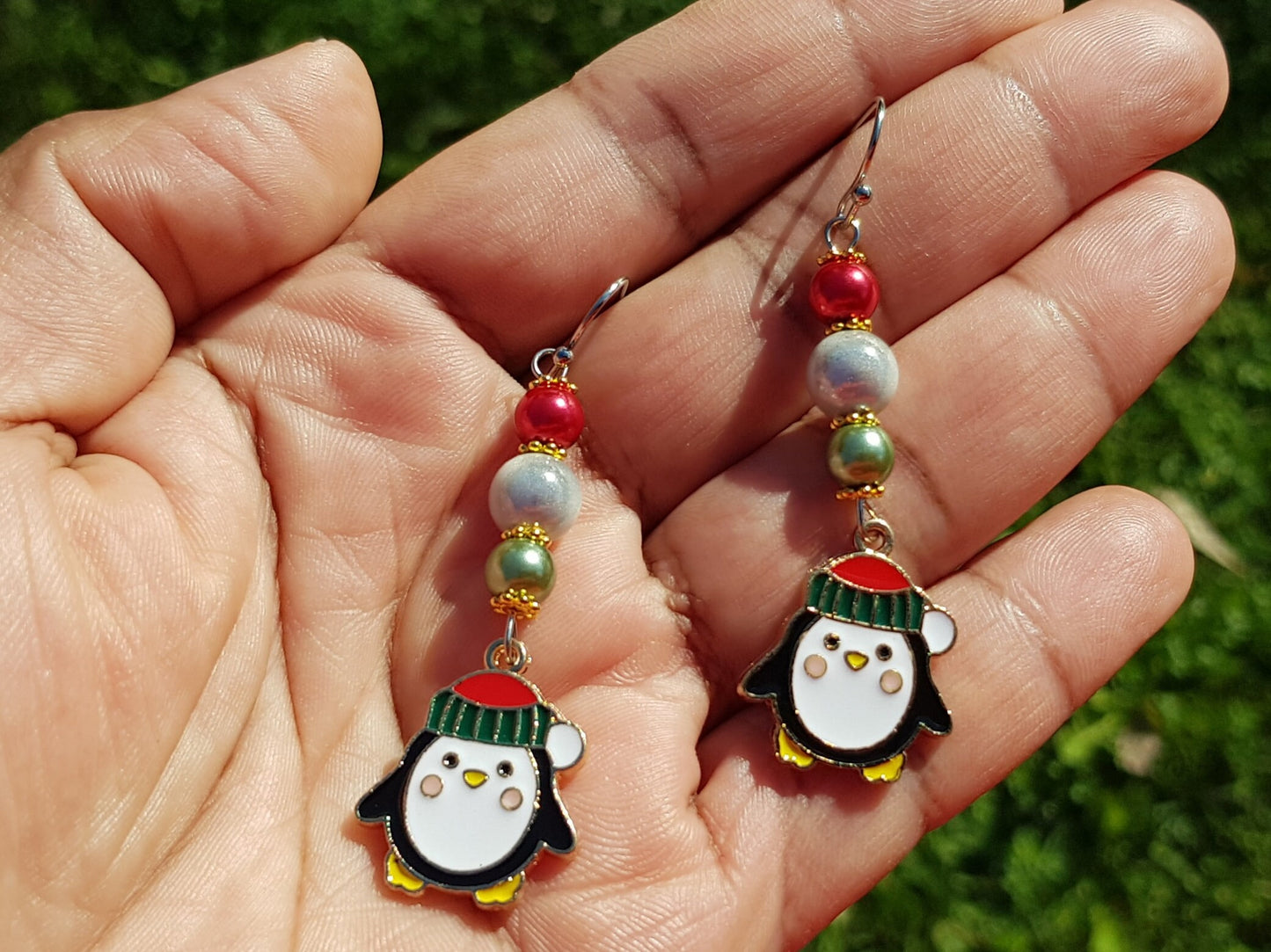 Handmade Penguin Earrings - Hypoallergenic Penguin Gift - Birthday Gift