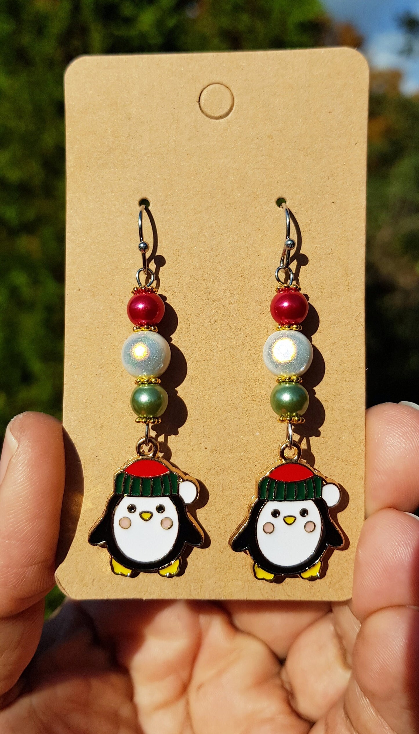 Handmade Penguin Earrings - Hypoallergenic Penguin Gift - Birthday Gift