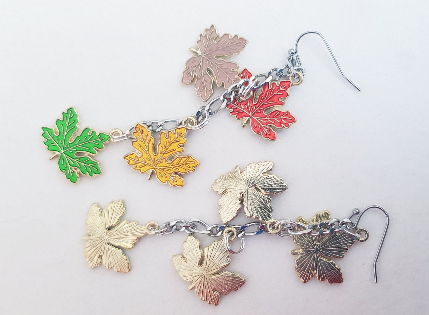 Hypoallergenic Maple Leaf Earrings - Handmade Gift -  Canada Souvenir Gift