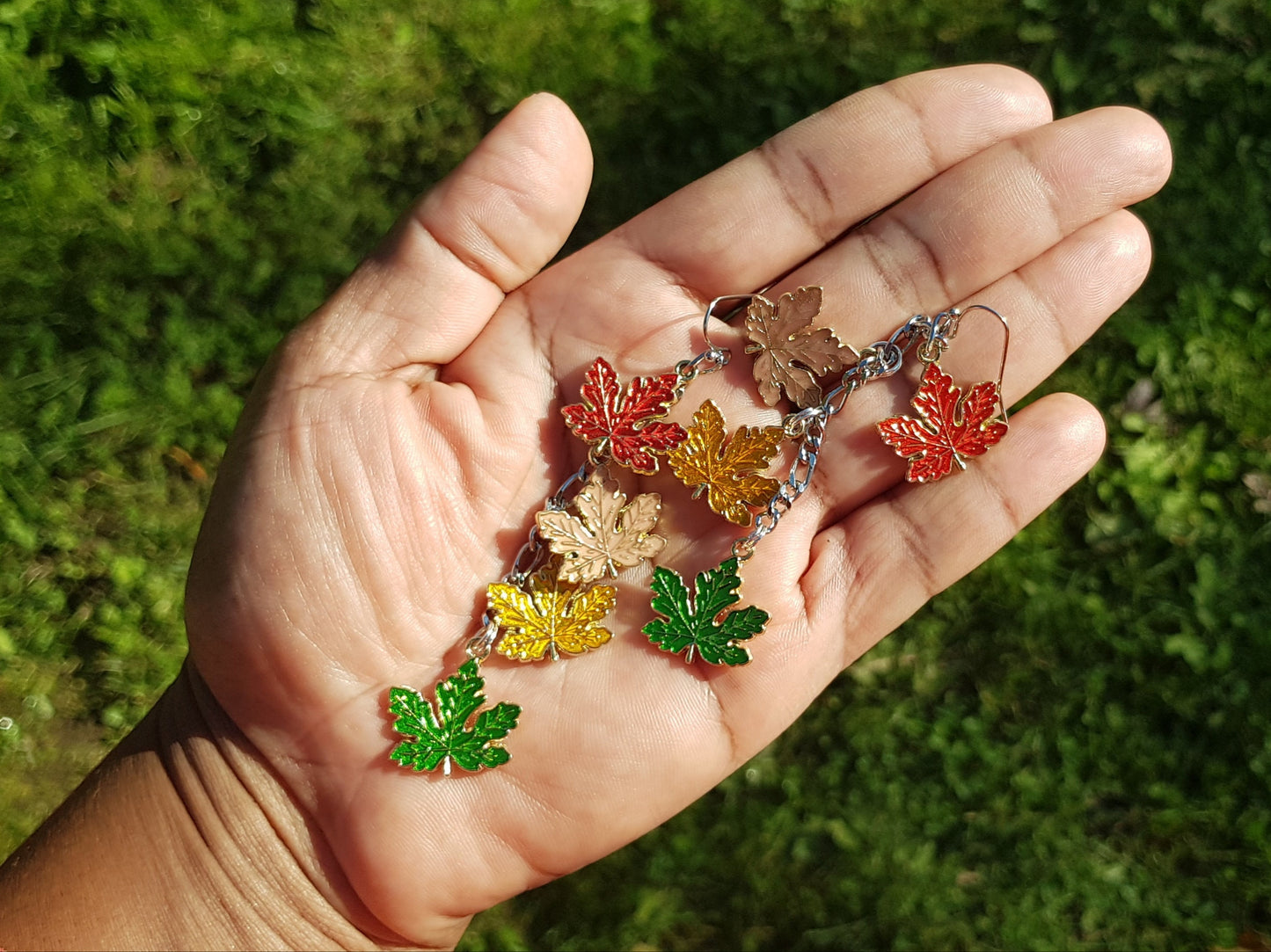 Hypoallergenic Maple Leaf Earrings - Handmade Gift -  Canada Souvenir Gift