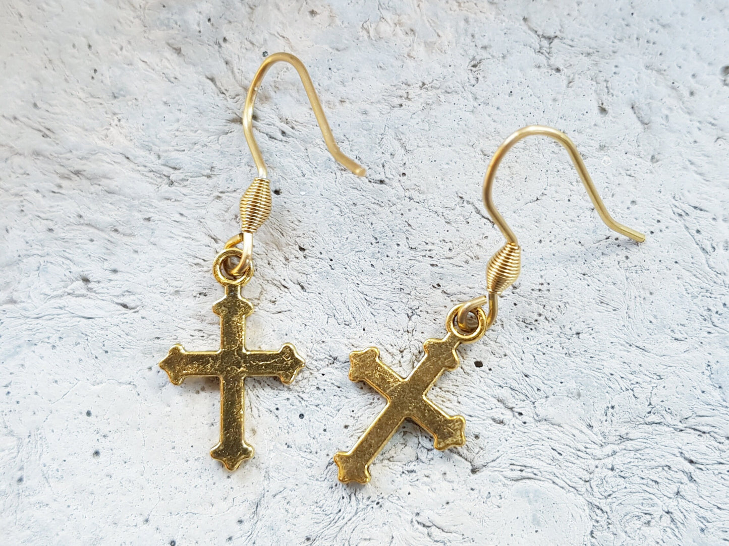 Dainty Cross Earrings - Hypoallergenic Religious Christian Earrings - Catholic Gift - Easter Jewelry Gift