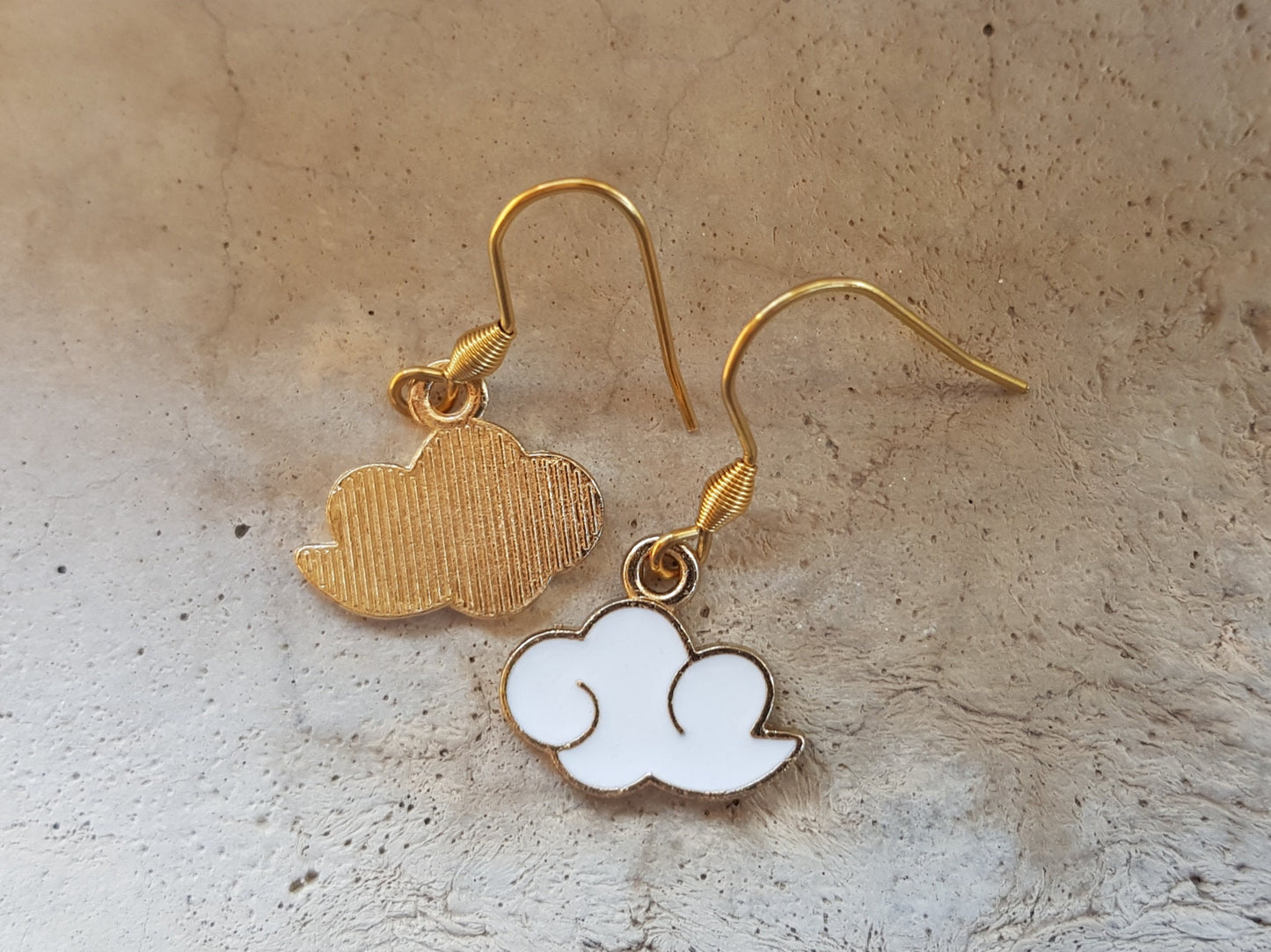 White Cloud Earrings - Hypoallergenic Handmade Dainty Earrings