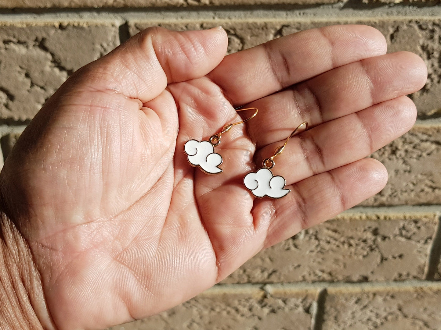 White Cloud Earrings - Hypoallergenic Handmade Dainty Earrings