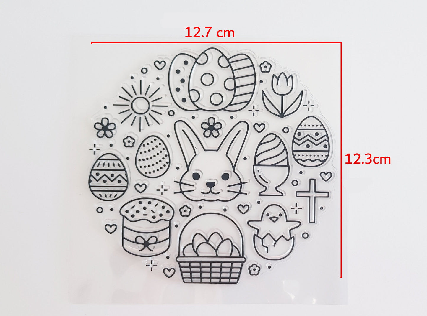 Easter Stamps Set - Clear Stamps for Cardmaking Scrapbooking