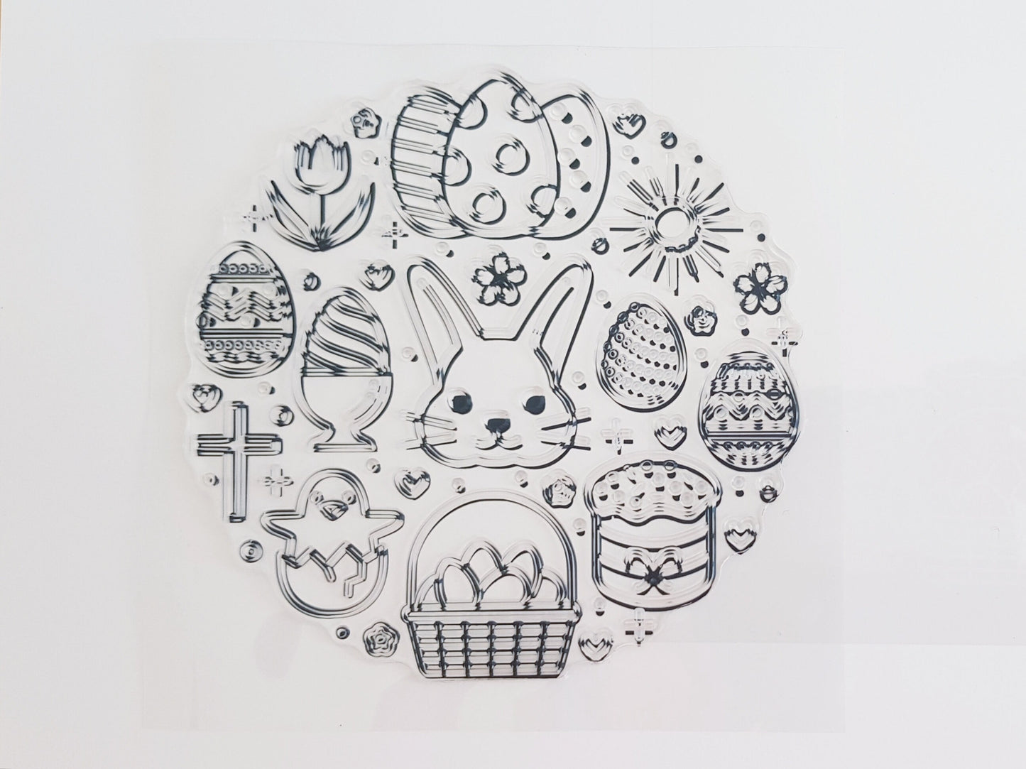 Easter Stamps Set - Clear Stamps for Cardmaking Scrapbooking