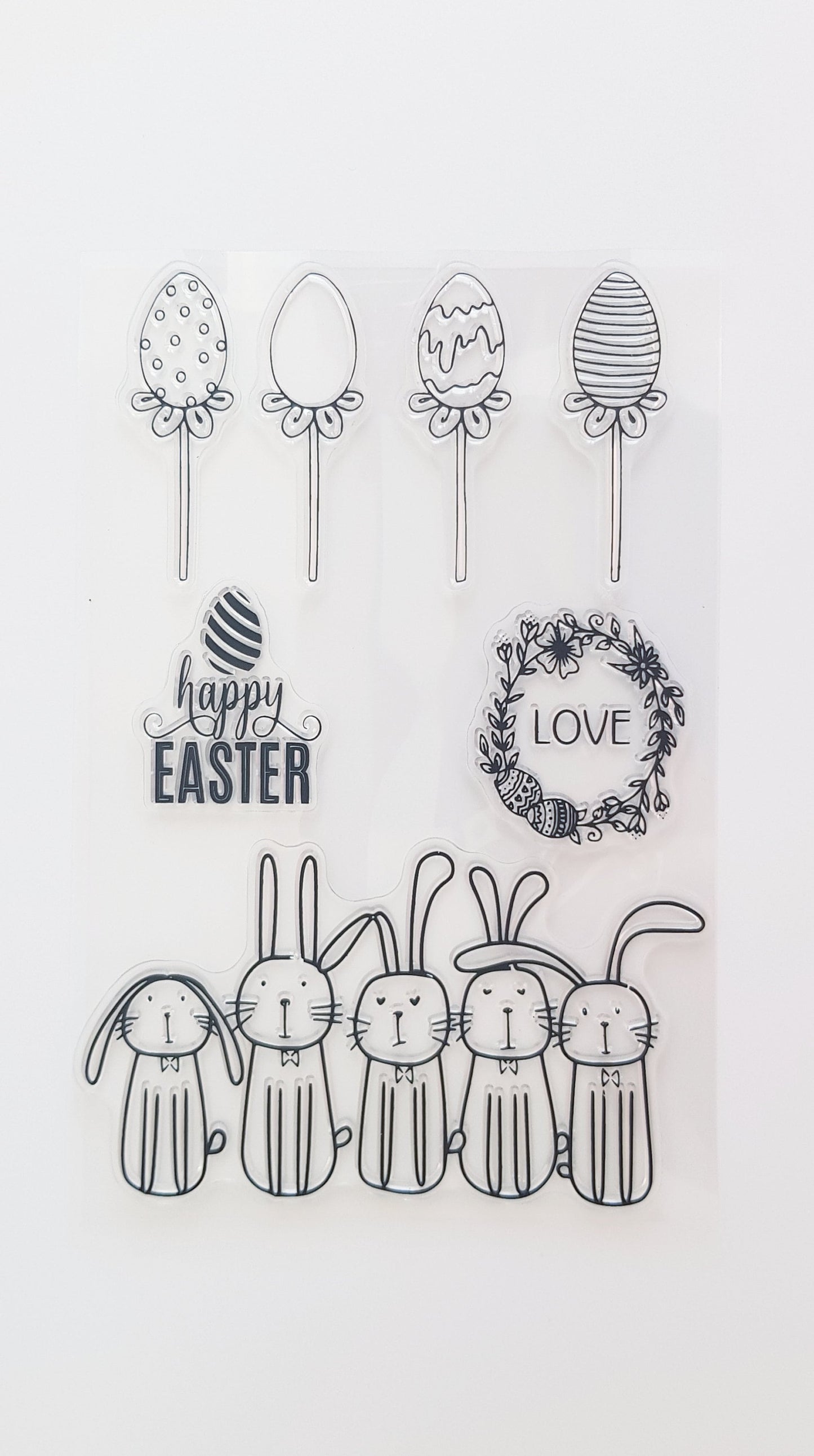 Easter Stamps Set - Clear Stamps for Cardmaking Scrapbooking