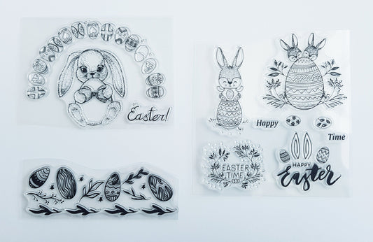 New Easter Clear Stamp Sets -  Scrapbooking Cardmaking Acrylic Stamps