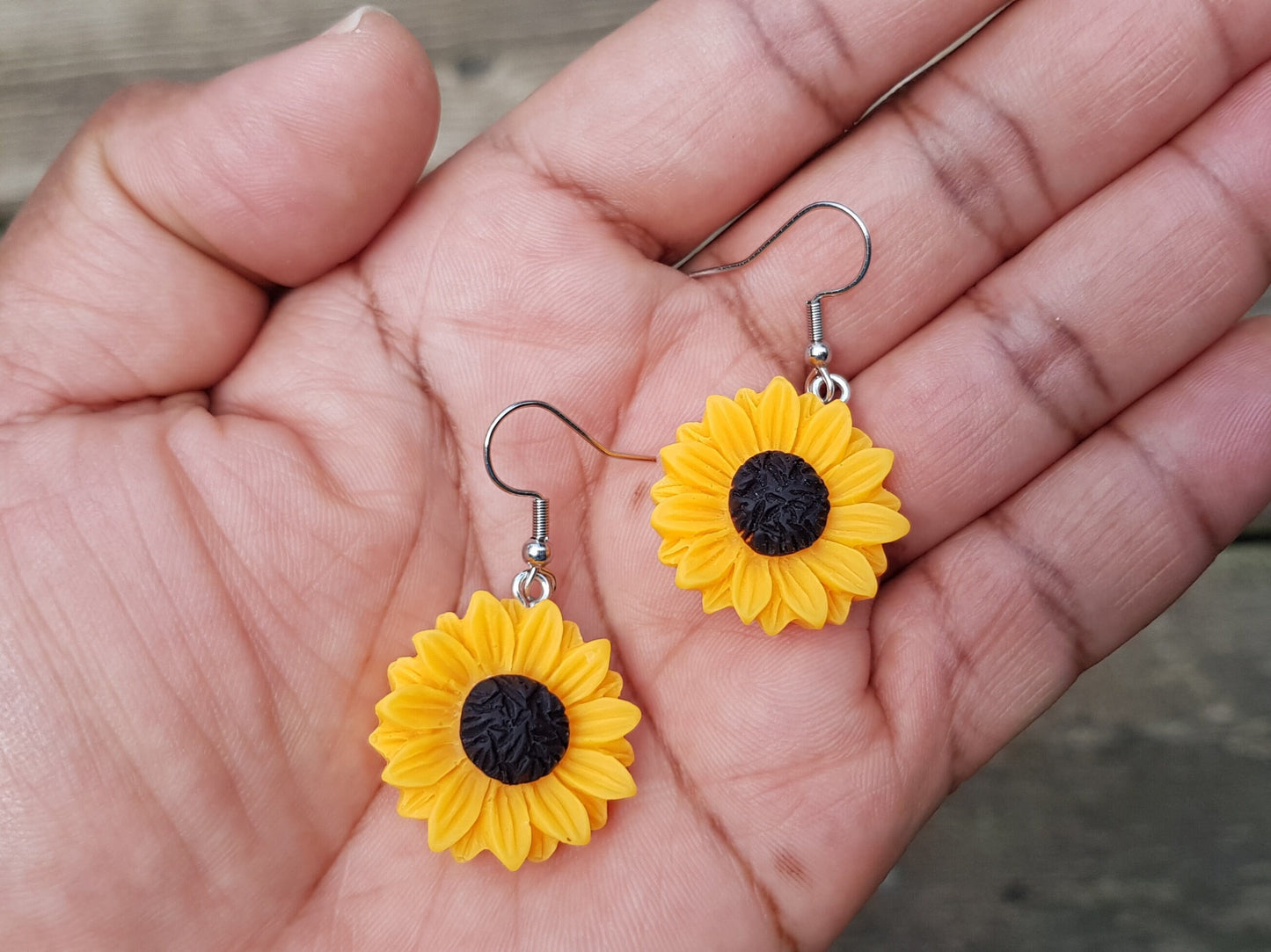 Sunflower Earrings - Hypoallergenic Handmade Jewelry Gift