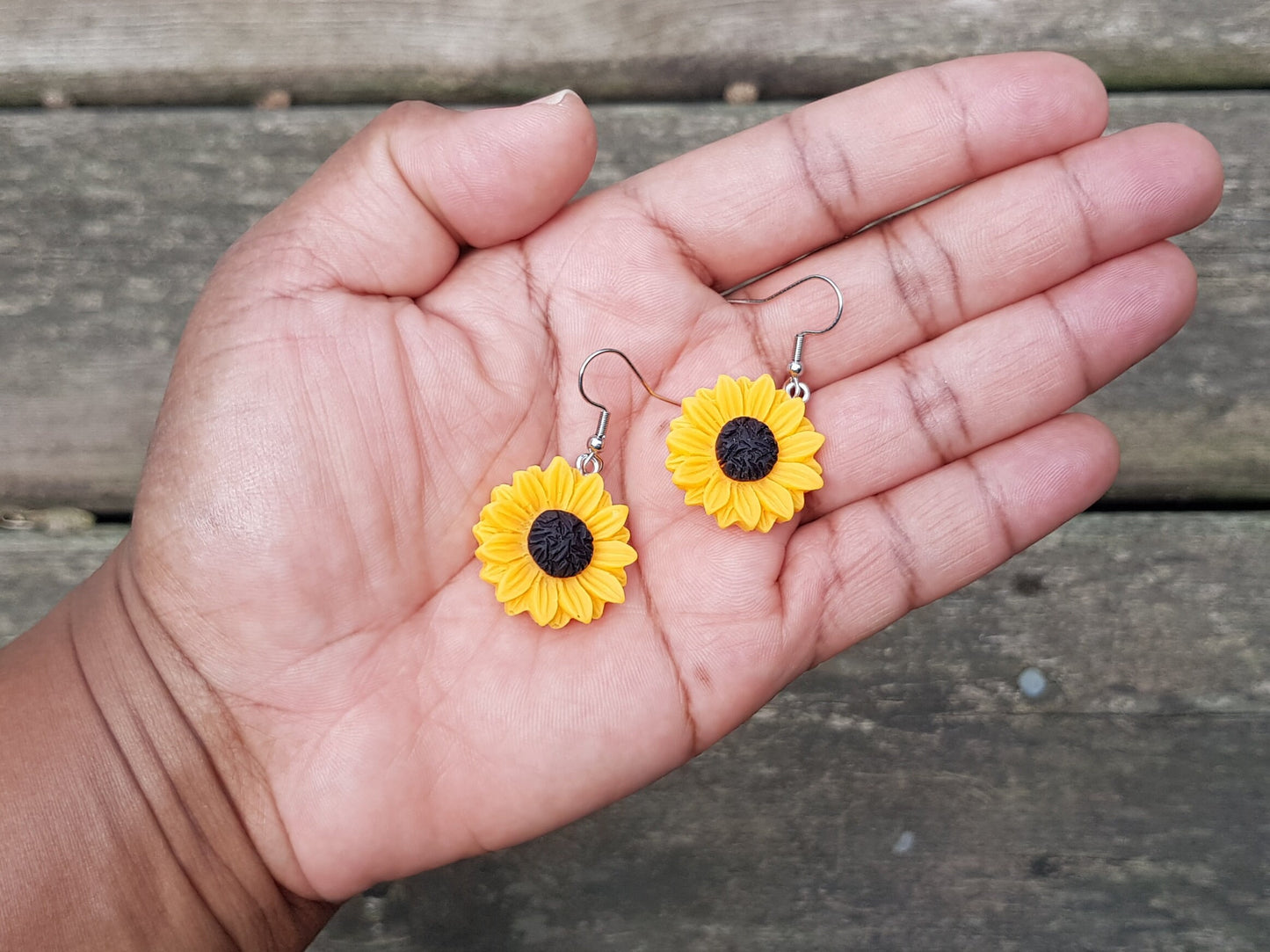 Sunflower Earrings - Hypoallergenic Handmade Jewelry Gift