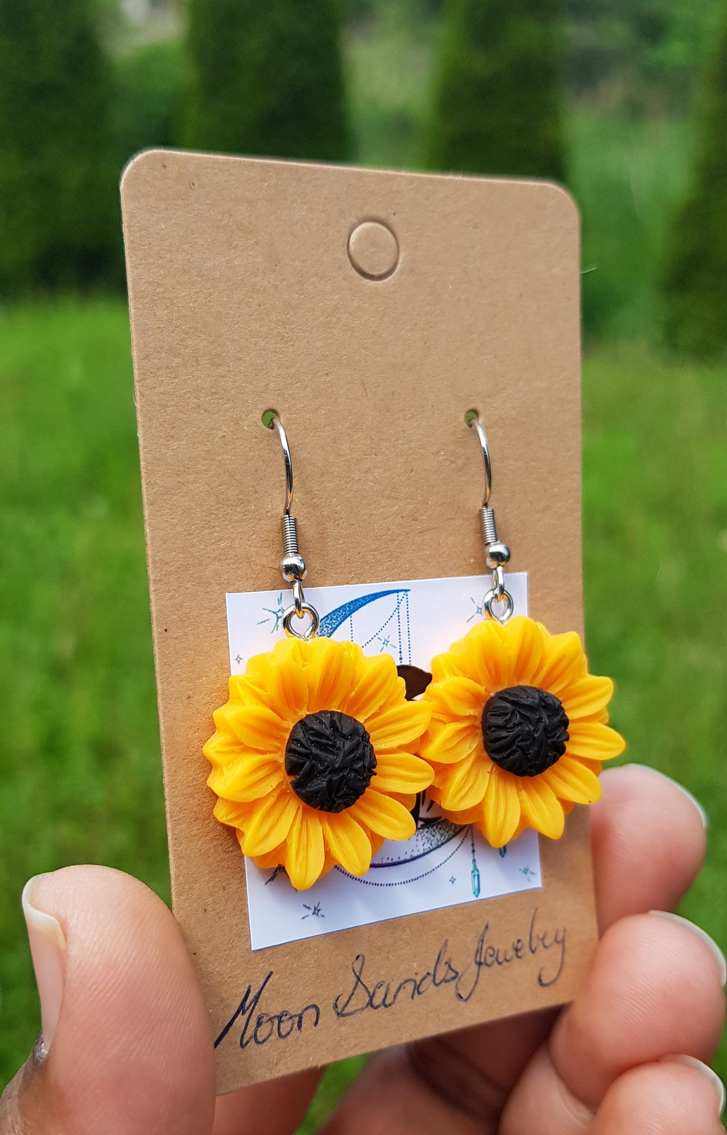 Sunflower Earrings - Hypoallergenic Handmade Jewelry Gift