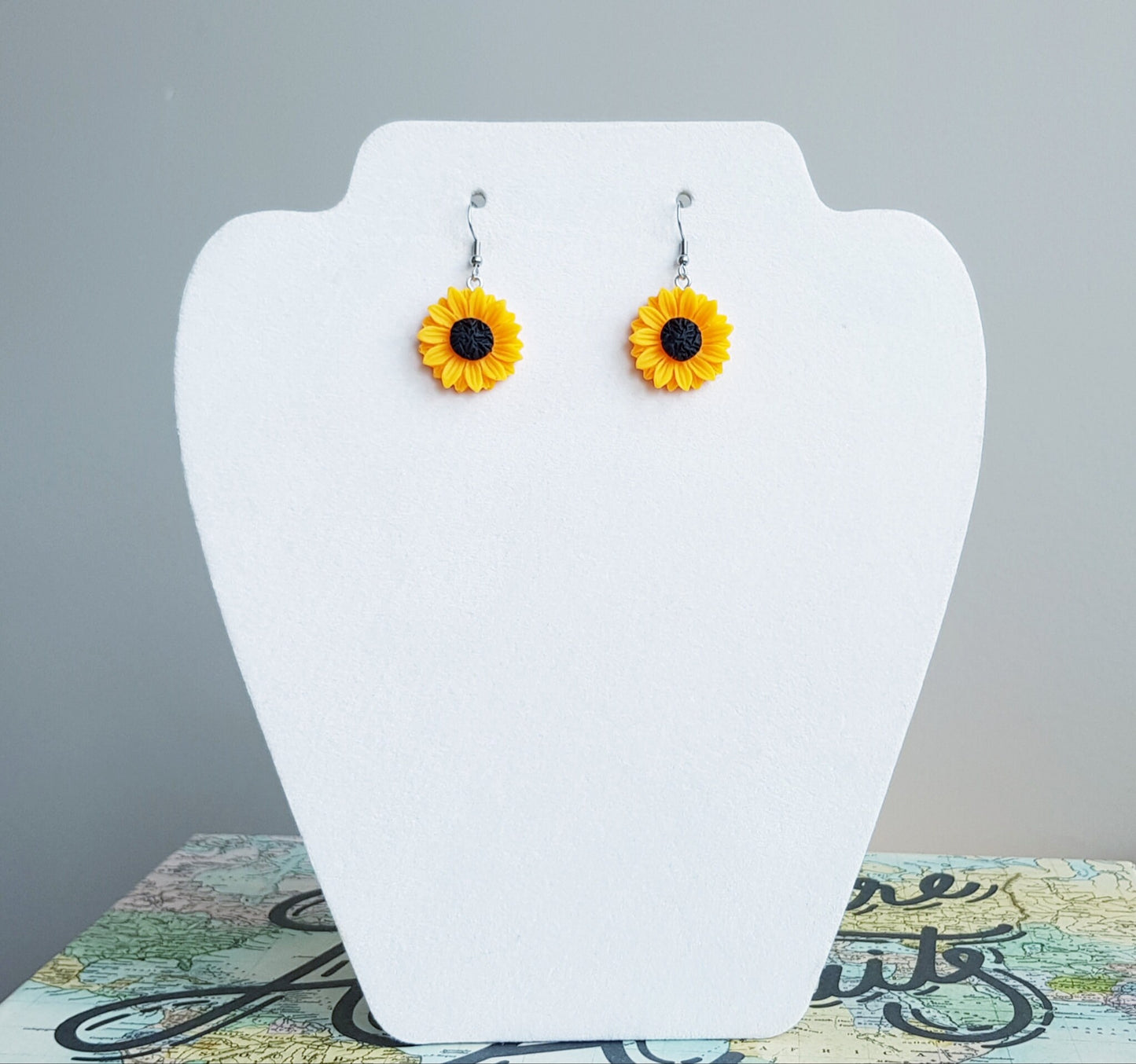 Sunflower Earrings - Hypoallergenic Handmade Jewelry Gift