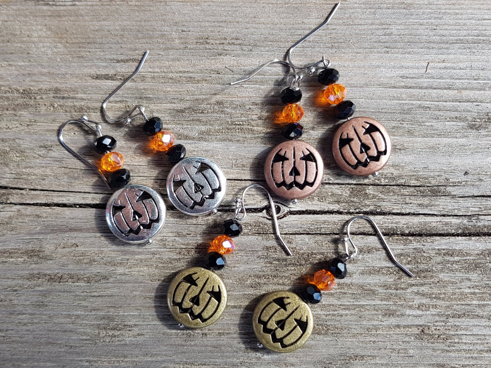 Jack O Lantern Earrings, Hypoallergenic Christmas Gift, Halloween Pumpkin Earrings, Titanium Holiday Gothic Witchy Gifts, Cyber Monday SALE