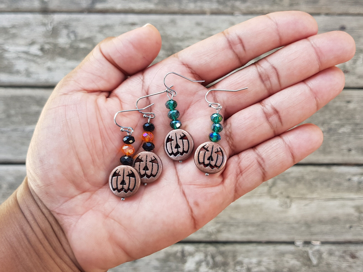 Jack O Lantern Earrings, Hypoallergenic Christmas Gift, Halloween Pumpkin Earrings, Titanium Holiday Gothic Witchy Gifts, Cyber Monday SALE