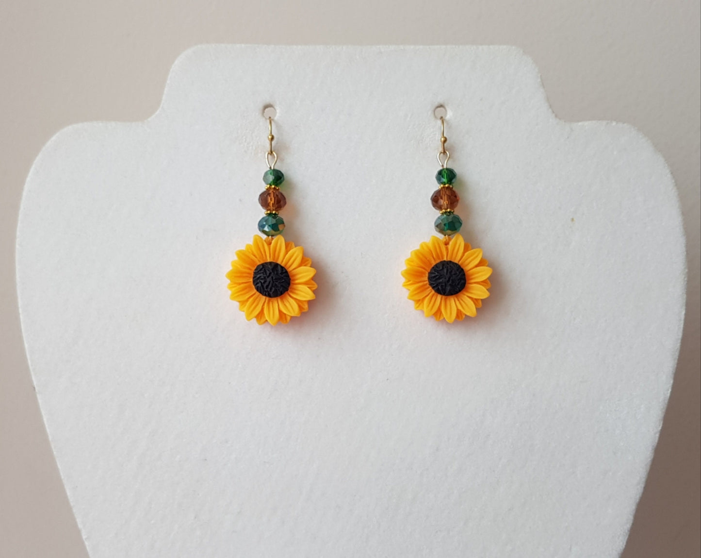 Hypoallergenic Sunflower Earrings - Handmade Gift