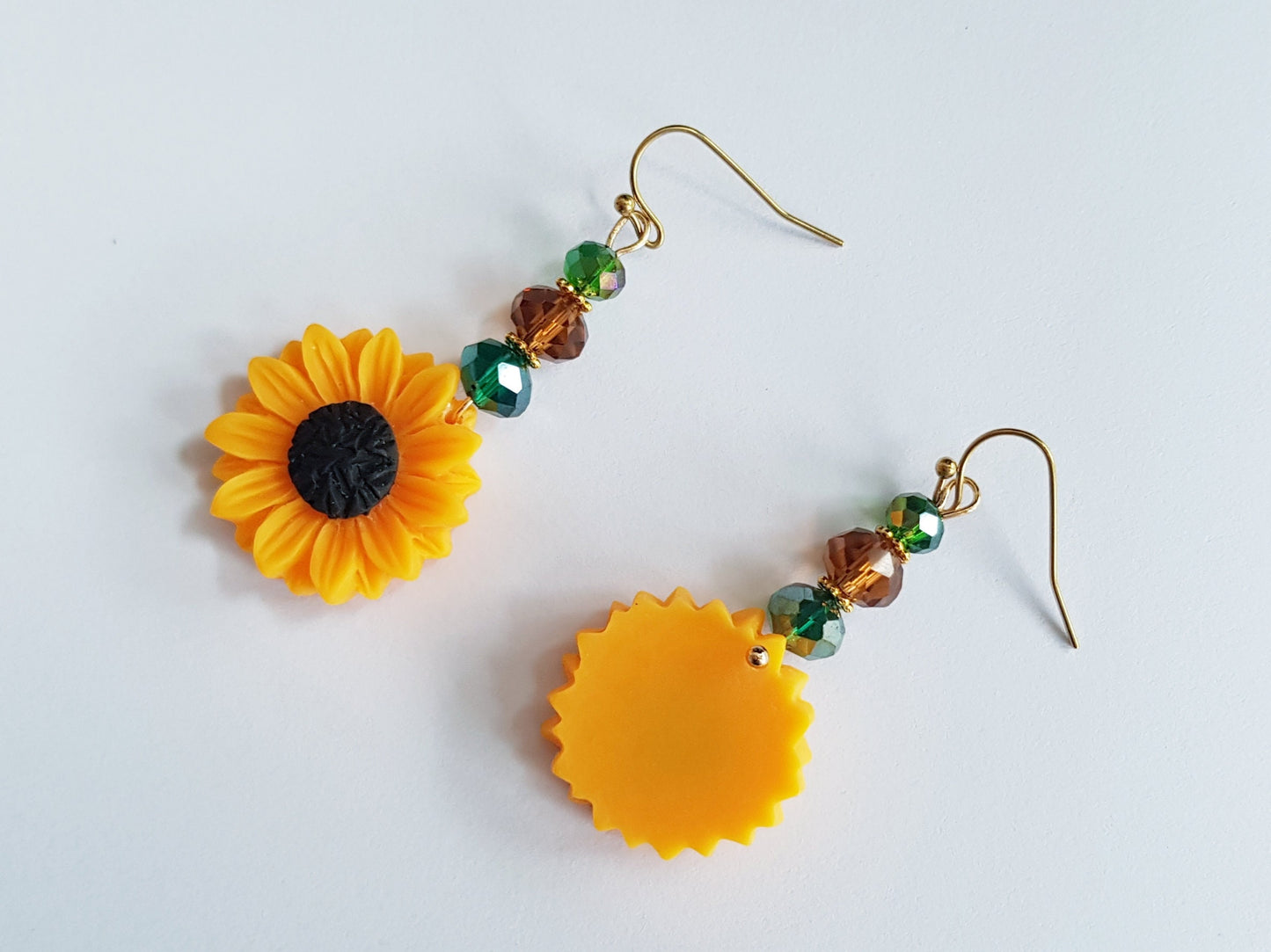 Hypoallergenic Sunflower Earrings - Handmade Gift