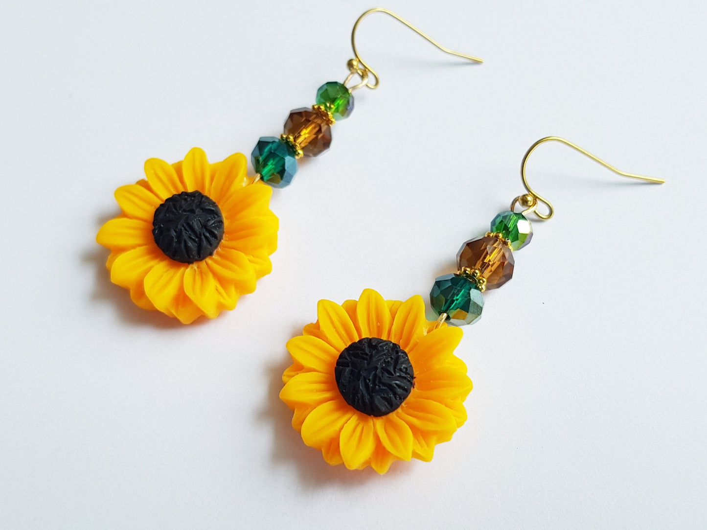 Hypoallergenic Sunflower Earrings - Handmade Gift