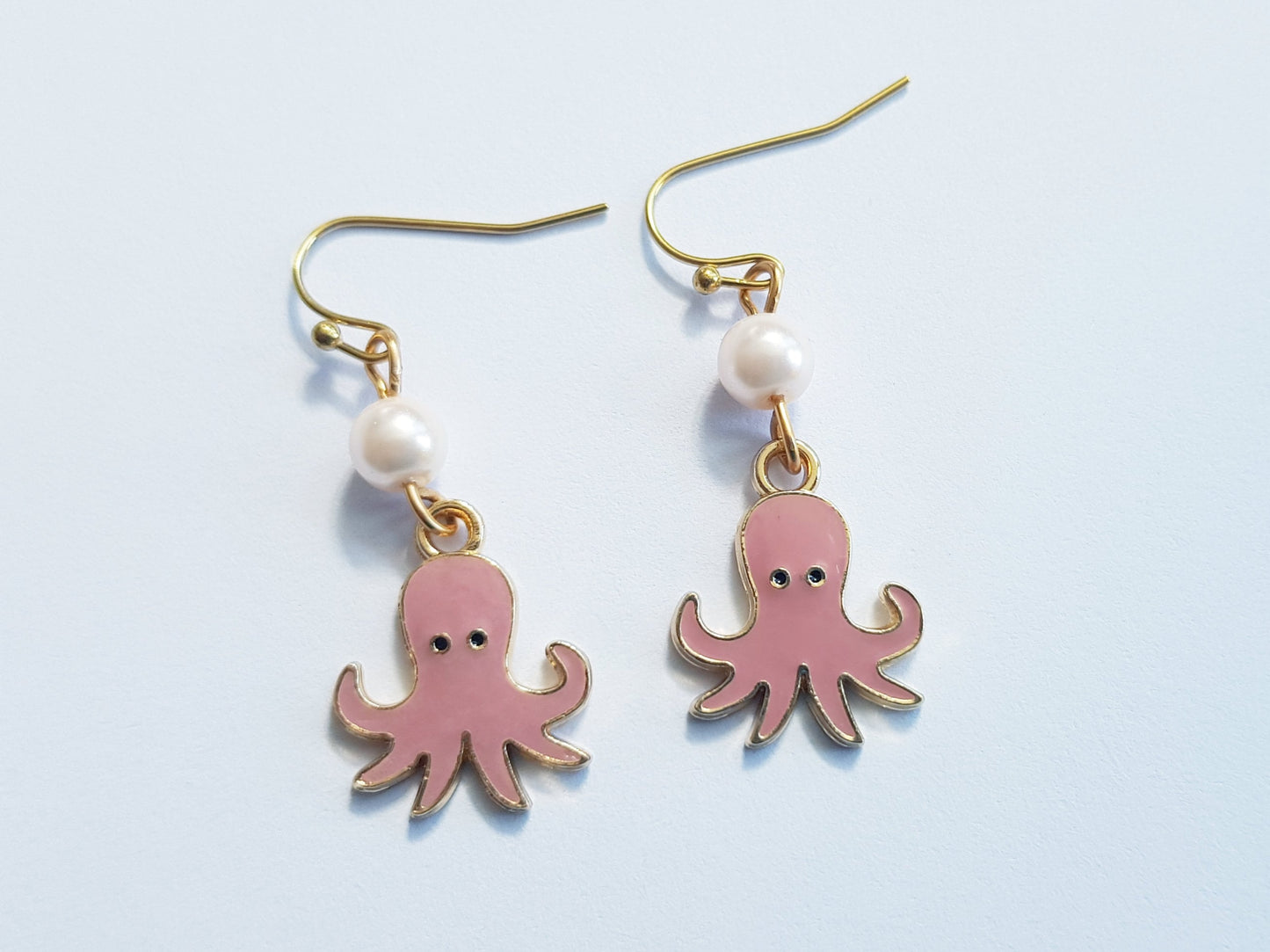 Cute Octopus Earrings - Hypoallergenic Handmade Octopus Gift -  Marine Life Jewelry