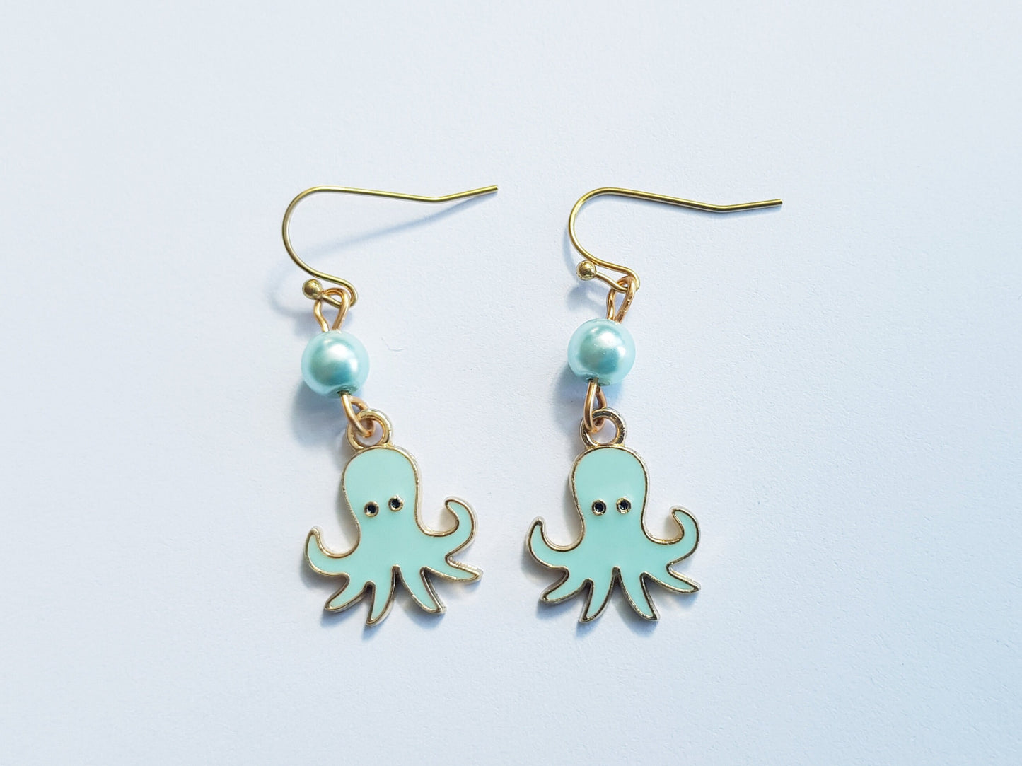 Cute Octopus Earrings - Hypoallergenic Handmade Octopus Gift -  Marine Life Jewelry